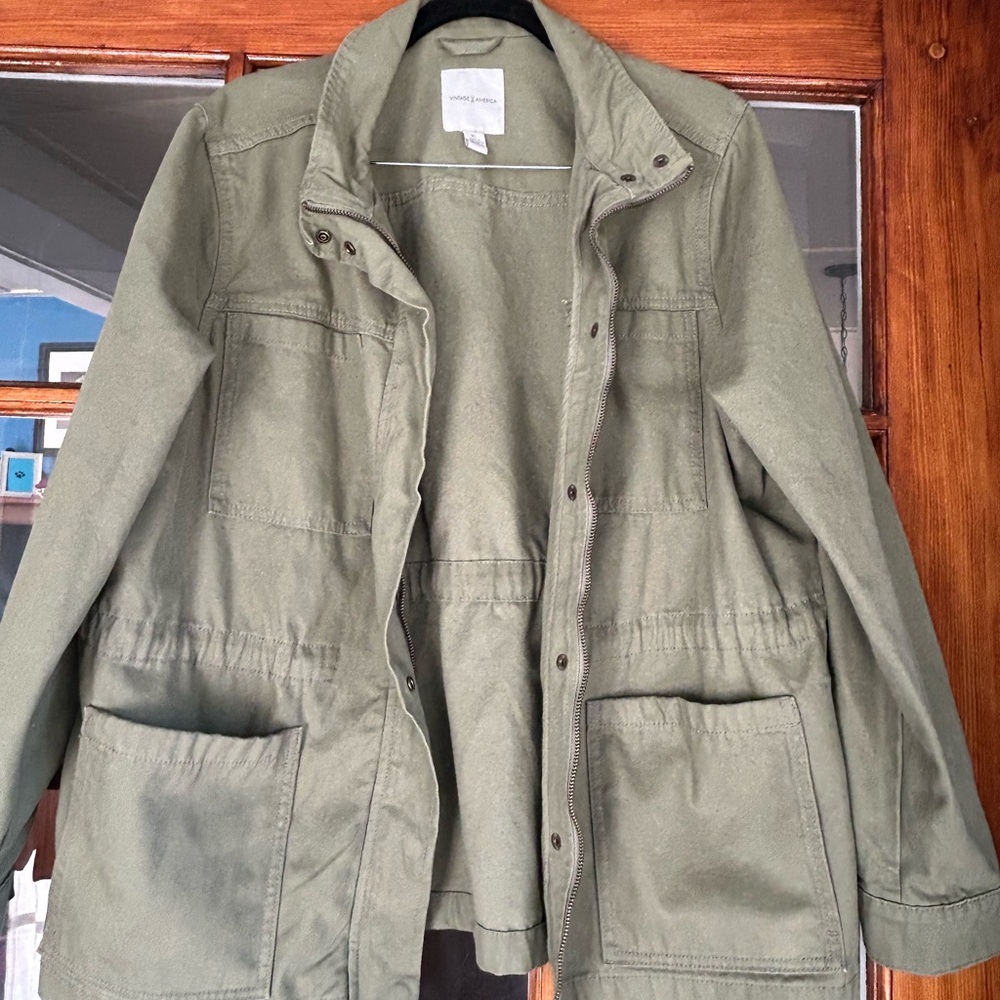 Olive Green Utility Jacket